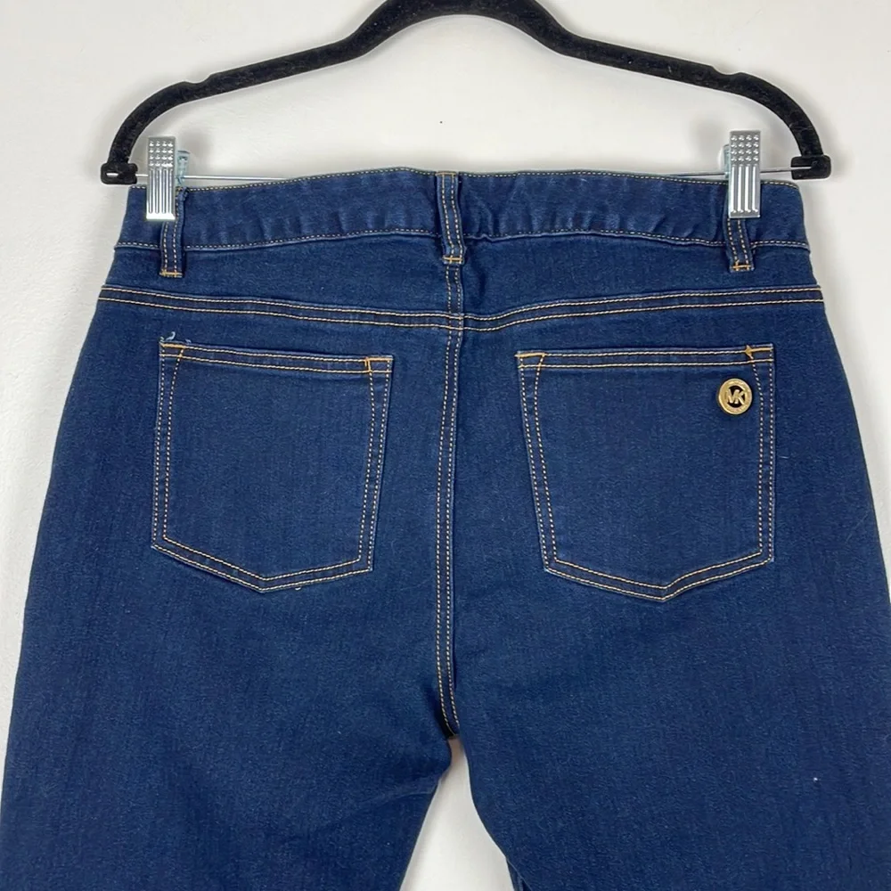 Michael Kors skinny ankle 4 pocket women's blue jeans Size 8